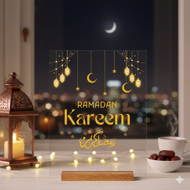 Ramadan Kareem Personalized Acrylic Sign Minimal Acrylschild (Von Creator hochgeladen)