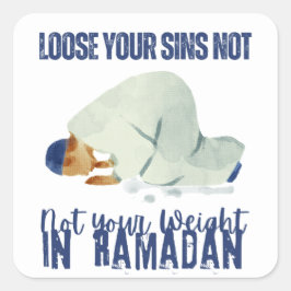 Ramadan Kareem Pray Quadratischer Aufkleber