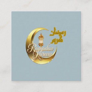 Ramadan Kareem Quadratische Visitenkarte