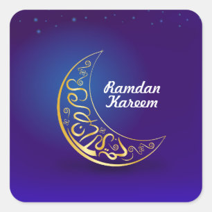 Ramadan Kareem Quadratischer Aufkleber