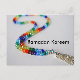 Ramadan Kareem Rainbow Postcard Postkarte