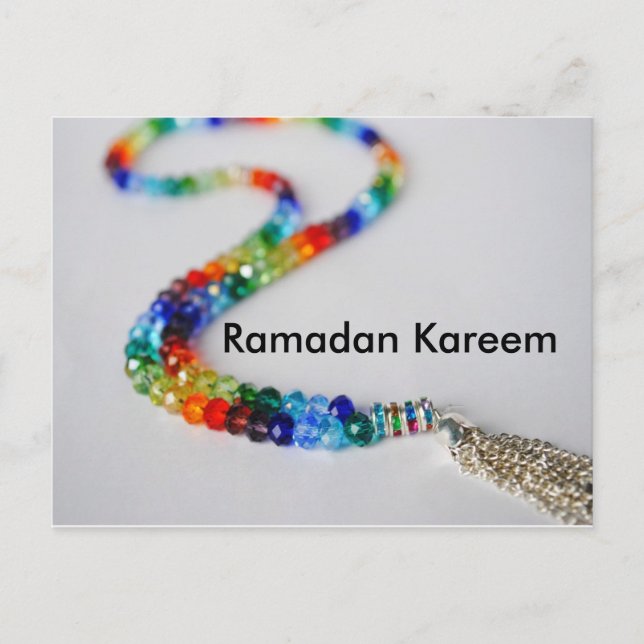 Ramadan Kareem Rainbow Postcard Postkarte (Vorderseite)