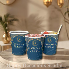 Ramadan Kareem Ramadan Moubarak Gobelets en papier