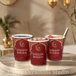Ramadan Kareem Ramadan Mubarak Paper Cups Pappbecher