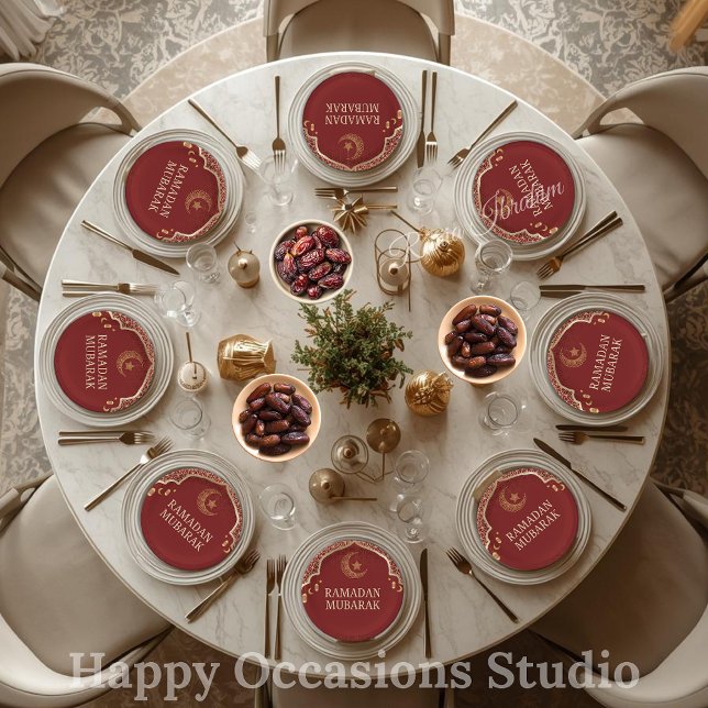 Ramadan Kareem Ramadan Mubarak Paper Plates Pappteller (Von Creator hochgeladen)