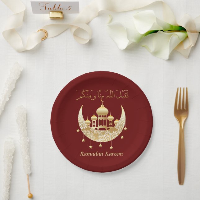 Ramadan Kareem Ramadan Mubarak Paper Tellers Pappteller (Hochzeit)