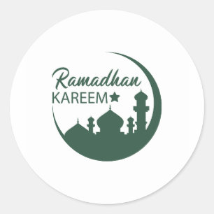 Ramadan Kareem Runder Aufkleber