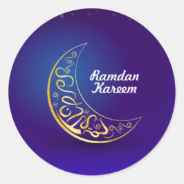 Ramadan Kareem Runder Aufkleber