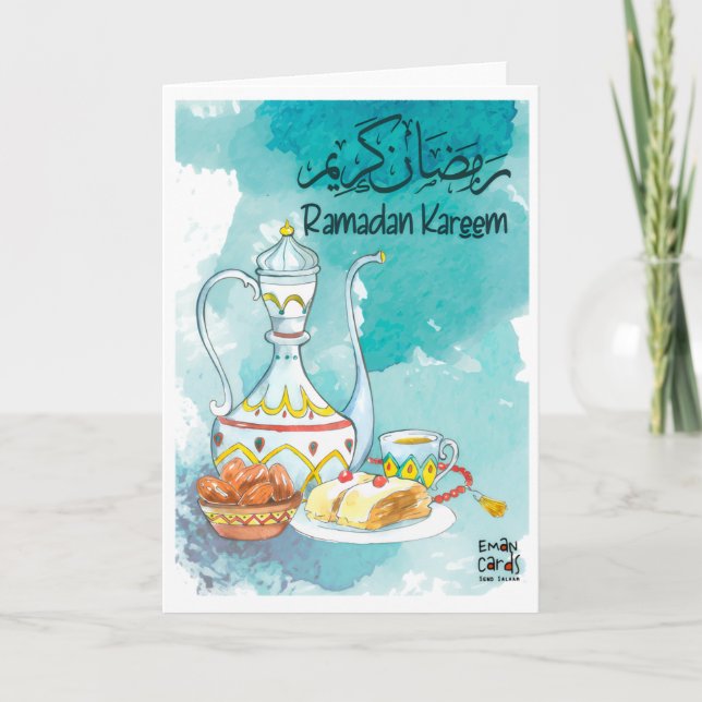 Ramadan Kareem - Schönes Essen Karte (Vorderseite)