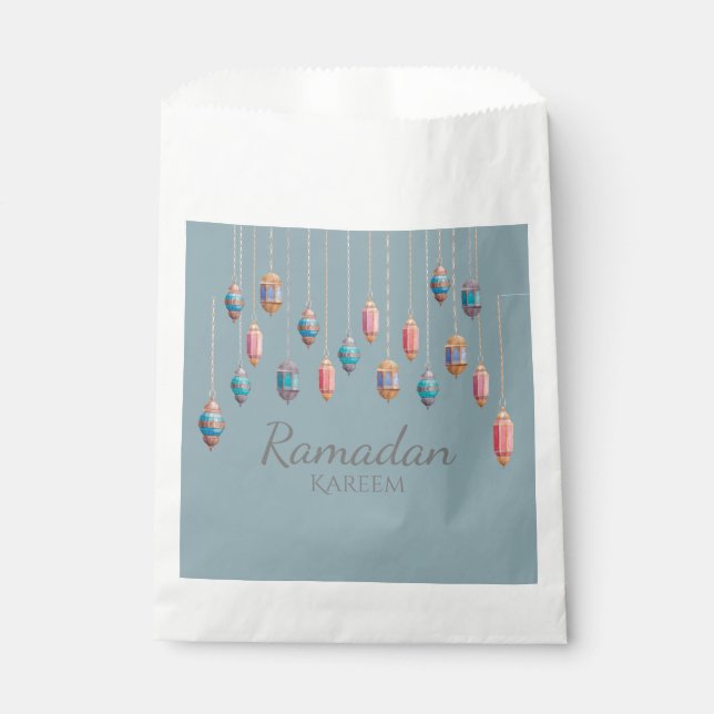 Ramadan Kareem Thema Geschenktasche für Feiern Geschenktütchen (Vorderseite)