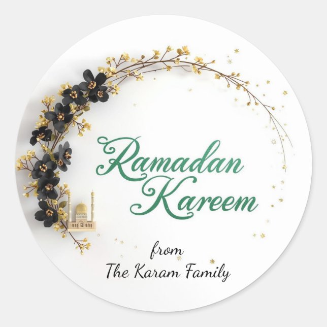Ramadan Kareem theme gift Sticker for celebration (Vorderseite)
