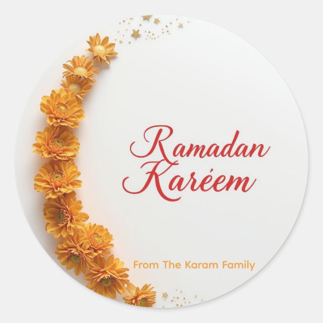 Ramadan Kareem theme gift Sticker for celebration (Vorderseite)