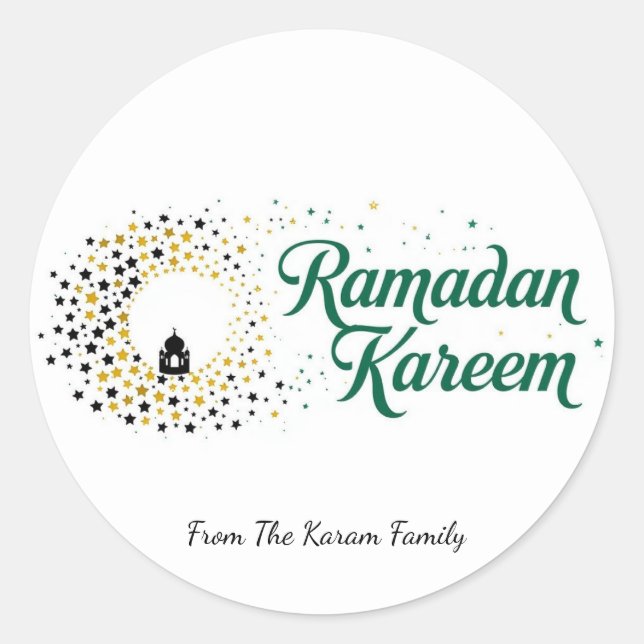 Ramadan Kareem theme gift Sticker for celebration (Vorderseite)
