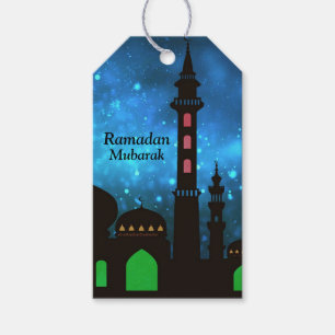 Ramadan Kareem Typografie Islamischer Crescent Tex Geschenkanhänger