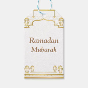 Ramadan Kareem Typografie Islamischer Crescent Tex Geschenkanhänger
