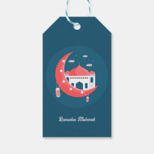 Ramadan Kareem Typografie Islamischer Halbmond Tex Geschenkanhänger