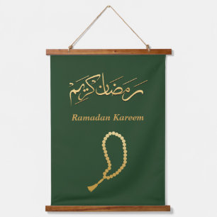 Ramadan Kareem Wandteppich Mit Holzrahmen