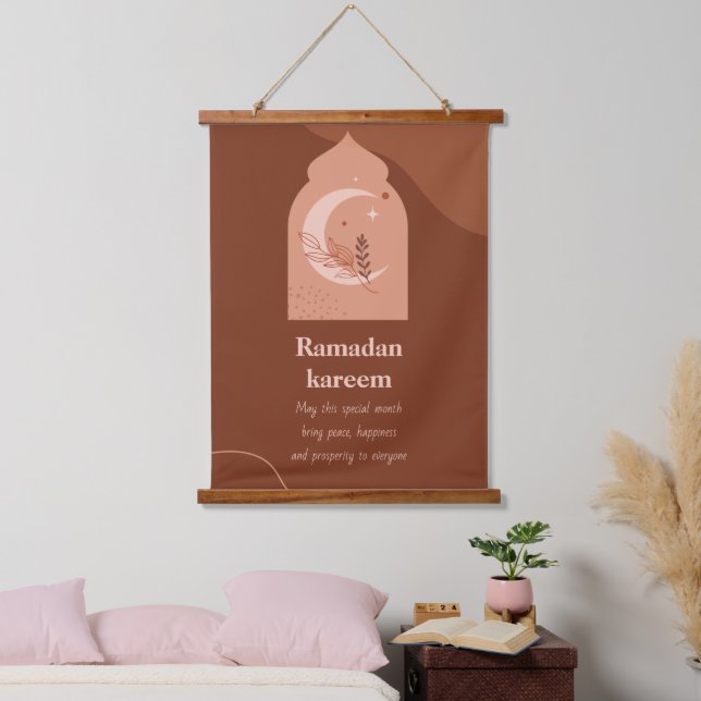 Ramadan Kareem Wandteppich Mit Holzrahmen (Schlafzimmer)