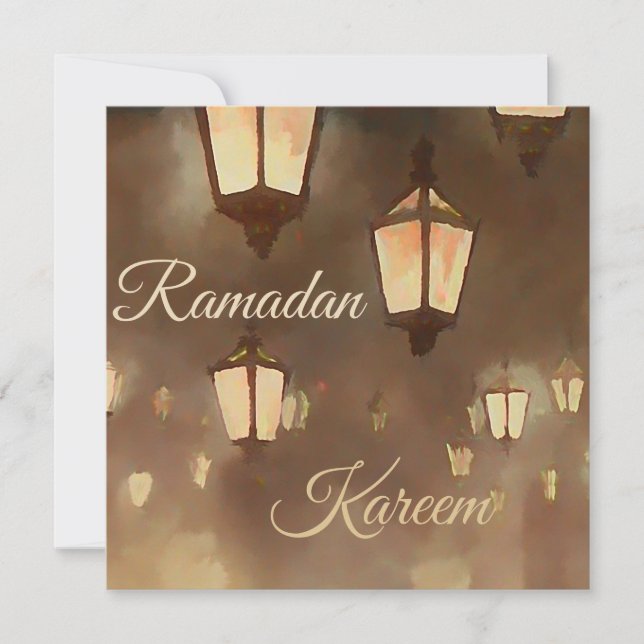 Ramadan Lampen - Flachkarte (Vorderseite)
