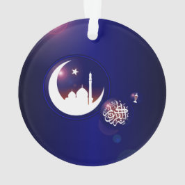 Ramadan Moschee im Crescent Moon mit Fanous Blue Ornament