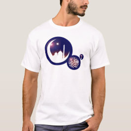 Ramadan Moschee im Crescent Moon mit Fanous Blue T-Shirt