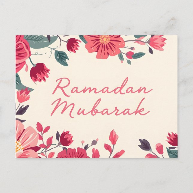 Ramadan Mubarak 2026 greeting card Postkarte (Vorderseite)