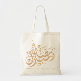 Ramadan Mubarak arabische Kalligrafie Tragetasche