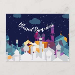 Ramadan Mubarak Arabische Nächte Orientalische Ges Postkarte