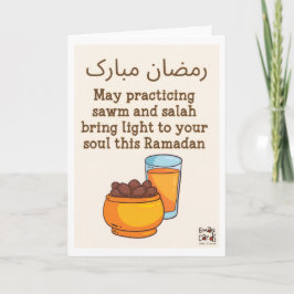 Ramadan Mubarak - Dates Karte