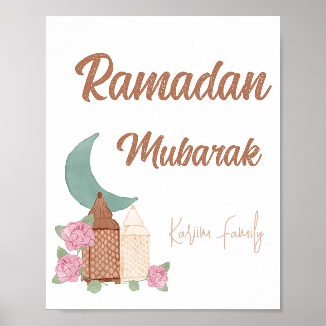 Ramadan Mubarak Dekoration Benutzerdefinierter Nam (Vorne)