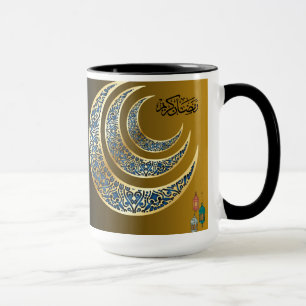 Ramadan Mubarak Design – Schönes islamisches Cresc Tasse