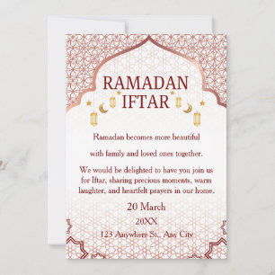 Ramadan Mubarak Einladungen – Elegante Familien-If
