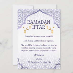 Ramadan Mubarak Einladungen – Elegante Familien-If