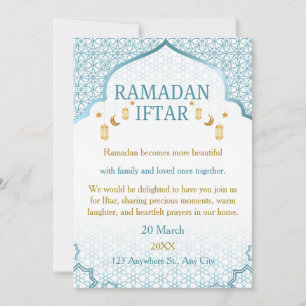 Ramadan Mubarak Einladungen – Elegante Familien-If