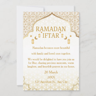 Ramadan Mubarak Einladungen – Elegante Familien-If