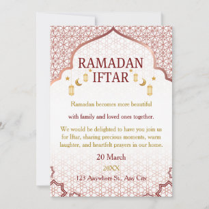 Ramadan Mubarak Einladungen – Elegante Familien-If
