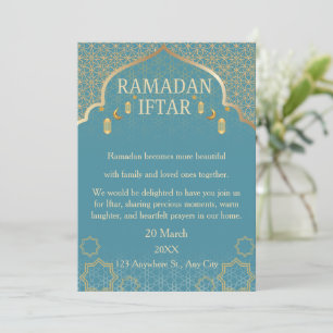 Ramadan Mubarak Einladungen – Elegante Familien-If