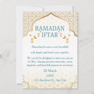 Ramadan Mubarak Einladungen – Elegante Familien-If