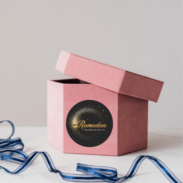 Ramadan MubaraK Feiertag  Runder Aufkleber (Von Creator hochgeladen)