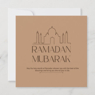 Ramadan Mubarak Feiertagskarte