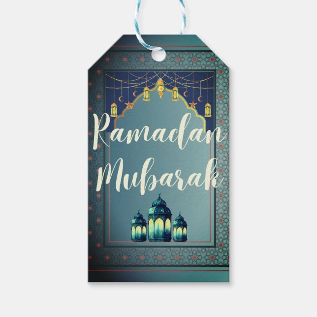 Ramadan Mubarak Geschenktag Geschenkanhänger (Vorderseite)