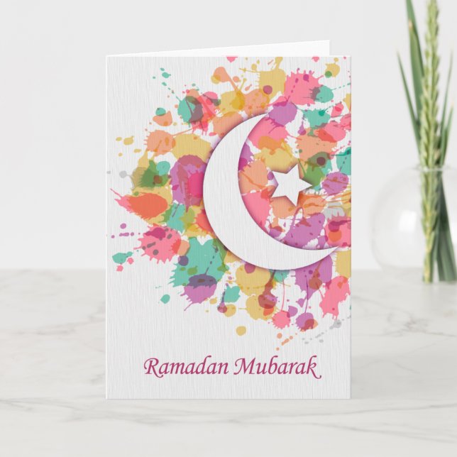 Ramadan Mubarak Islamische Grußkarte! Karte (Vorderseite)