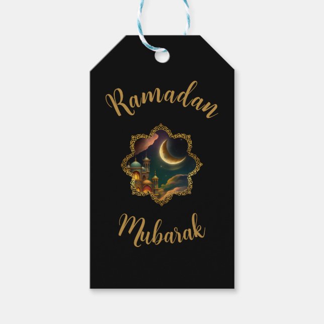 RAMADAN MUBARAK KAREEM 2024 GESCHENKANHÄNGER (Vorderseite)