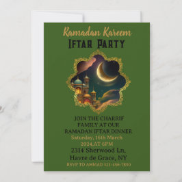 RAMADAN MUBARAK KAREEM 2024 Iftar Party Einladung