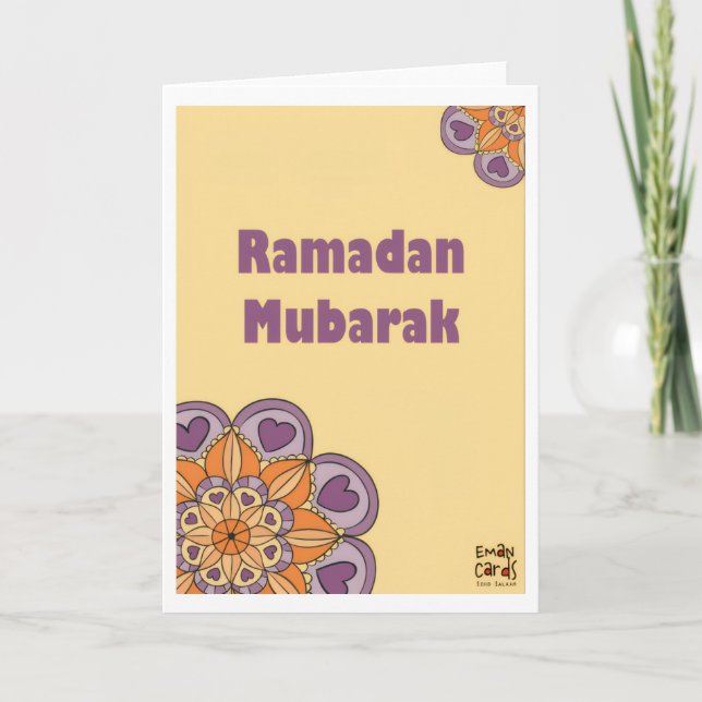 Ramadan Mubarak Karte (Vorderseite)
