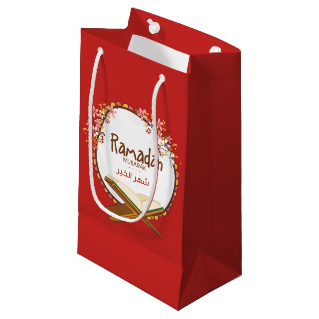 Ramadan Mubarak Kleine Geschenktüte (Vorderseite Schrägansicht)