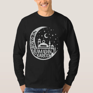 Ramadan Mubarak Mondsichel und Sterne Ramadan Kare T-Shirt