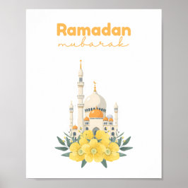 Ramadan Mubarak Moschee-Wandbild Poster