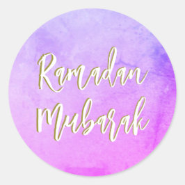 Ramadan Mubarak Niedlich Classic Round Sticker