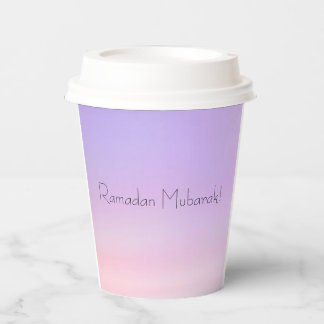 Ramadan Mubarak Paper Cups Pappbecher
